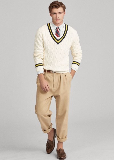 Men's Polo Ralph Lauren The Iconic Cricket Sweater | 247960LZU